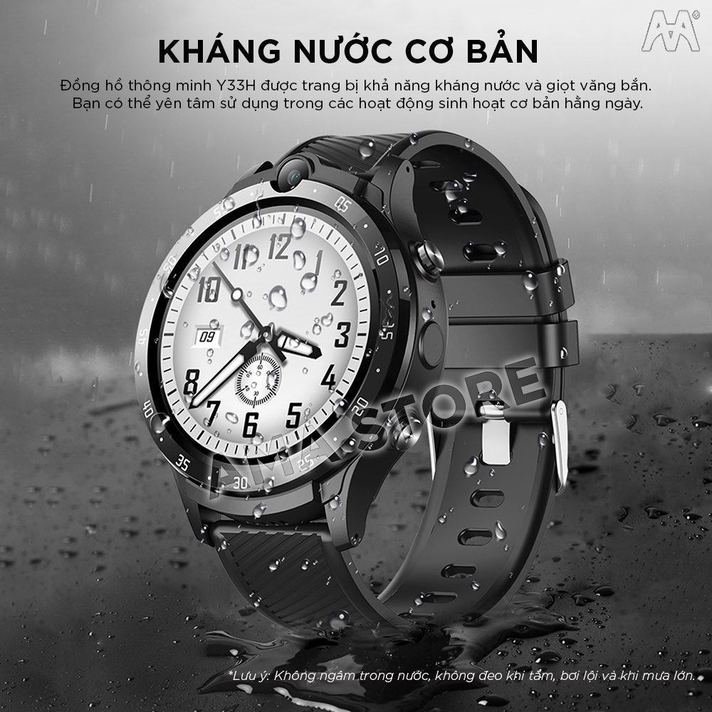 Đồng hồ Thông minh Gắn Sim Định vị Cho Học sinh THCS, THPT Model AMA Watch Y33H - Hàng nhập khẩu