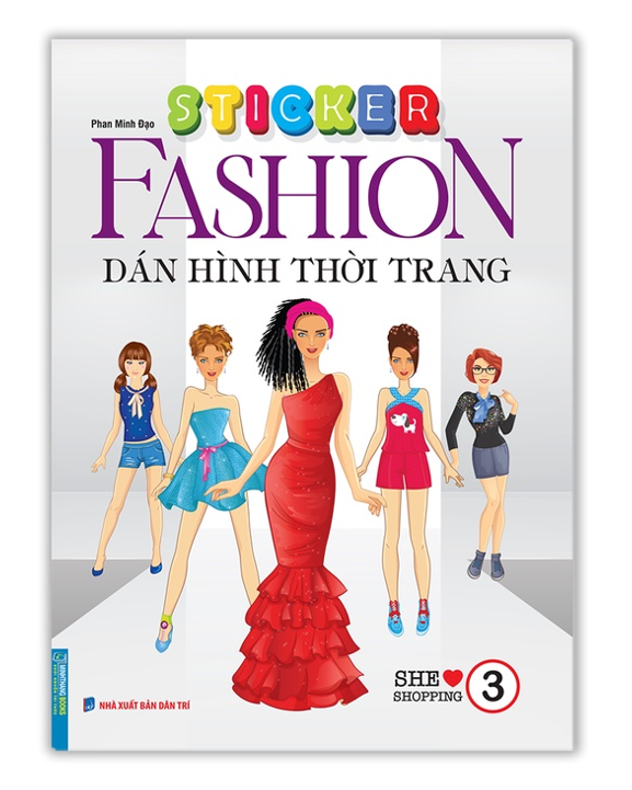 Sách - Sticker Fashion Dán hình thời trang tập 3