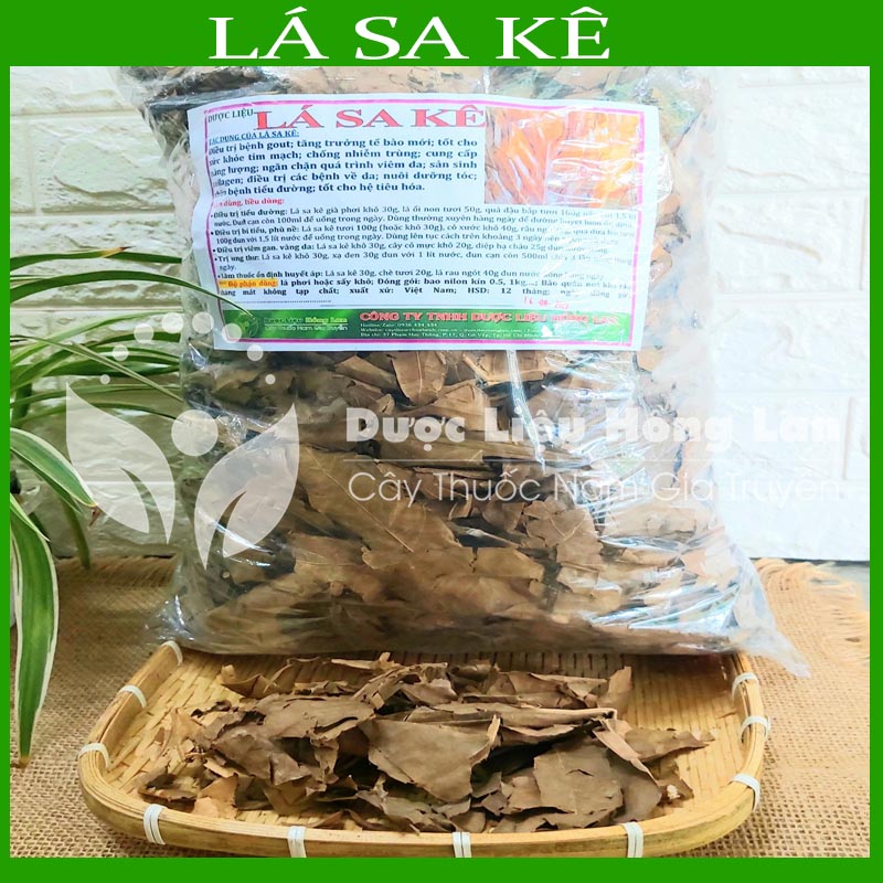 1kg Lá Sa kê khô sạch