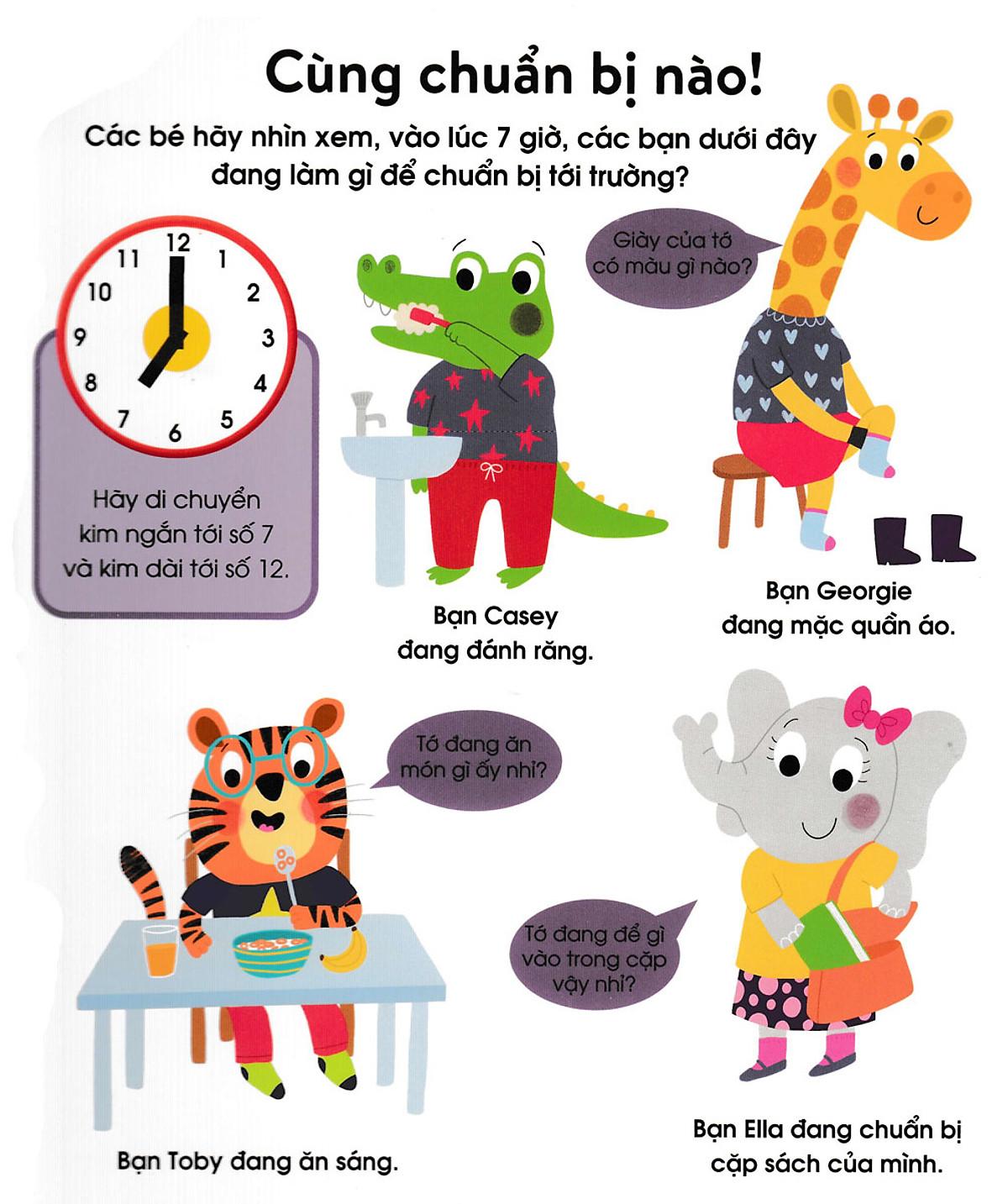 Cuốn Sách Đầu Tiên Của Bé - Chiếc Đồng Hồ (Dành Cho Bé Từ 3-5 Tuổi)