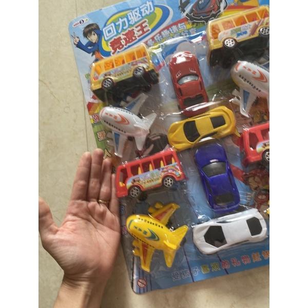 Vỉ 12 Xe Ô Tô Đồ Chơi Phương Tiện Giao Thông
