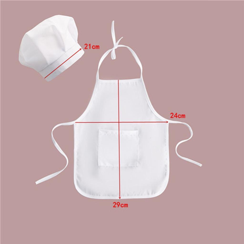 Cotton Baby Newborn Photography Prop Pretend Chef Apron Set