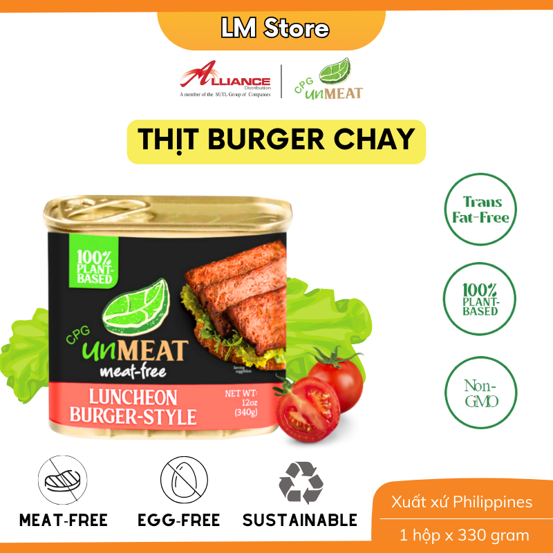 [Chay] Thịt Burger Chay Unmeat 330g - Nhập khẩu trực tiếp từ Philippines