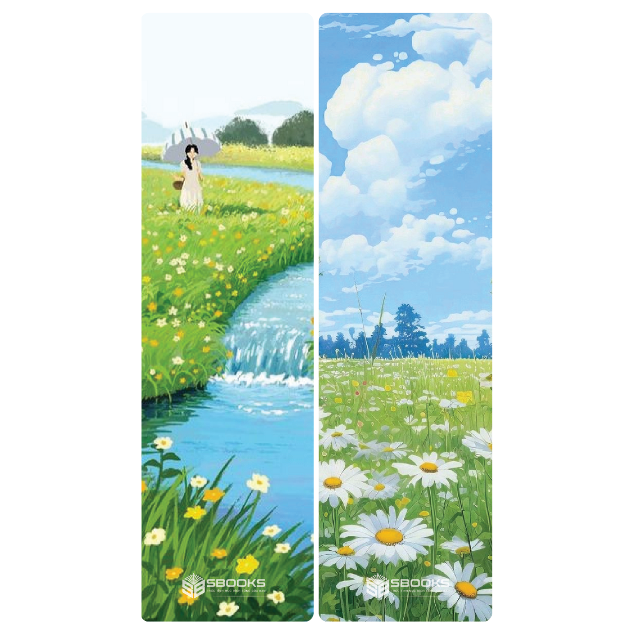 10 Cái Bookmark Kẹp Sách, Dấu Trang Hoạ Tiết Phong Cảnh Thơ Mộng, Đáng Yêu - SBOOKS