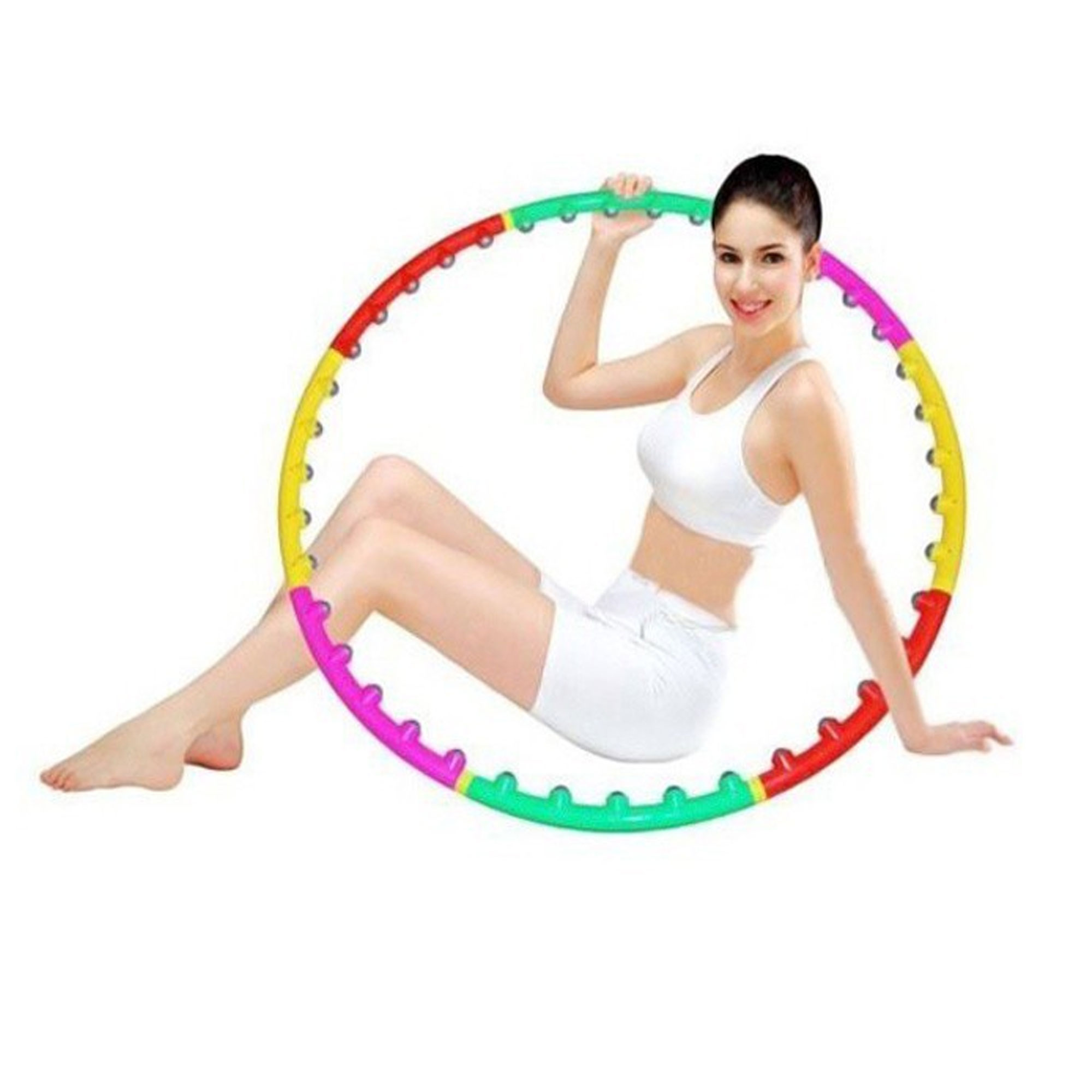 Vòng Lắc Giảm Eo Massage Hoop KhoNCC - Hàng Chính Hãng - Giúp Bạn Có Vòng Eo Lý Tưởng - KDHS-544-VoLa