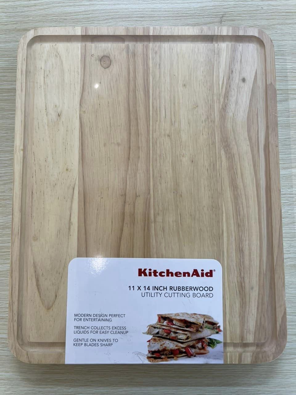 THỚT TRE KITCHEN AID 35x25x2cm Hàng chính hãng
