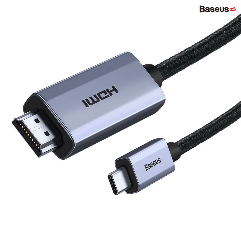 Cáp Chuyển USB Type C Sang HDMI Siêu Nét Baseus High Definition Series Graphene Cho Smartphone/ Tablet/ Macbook/Lapto - hàng chính hãng