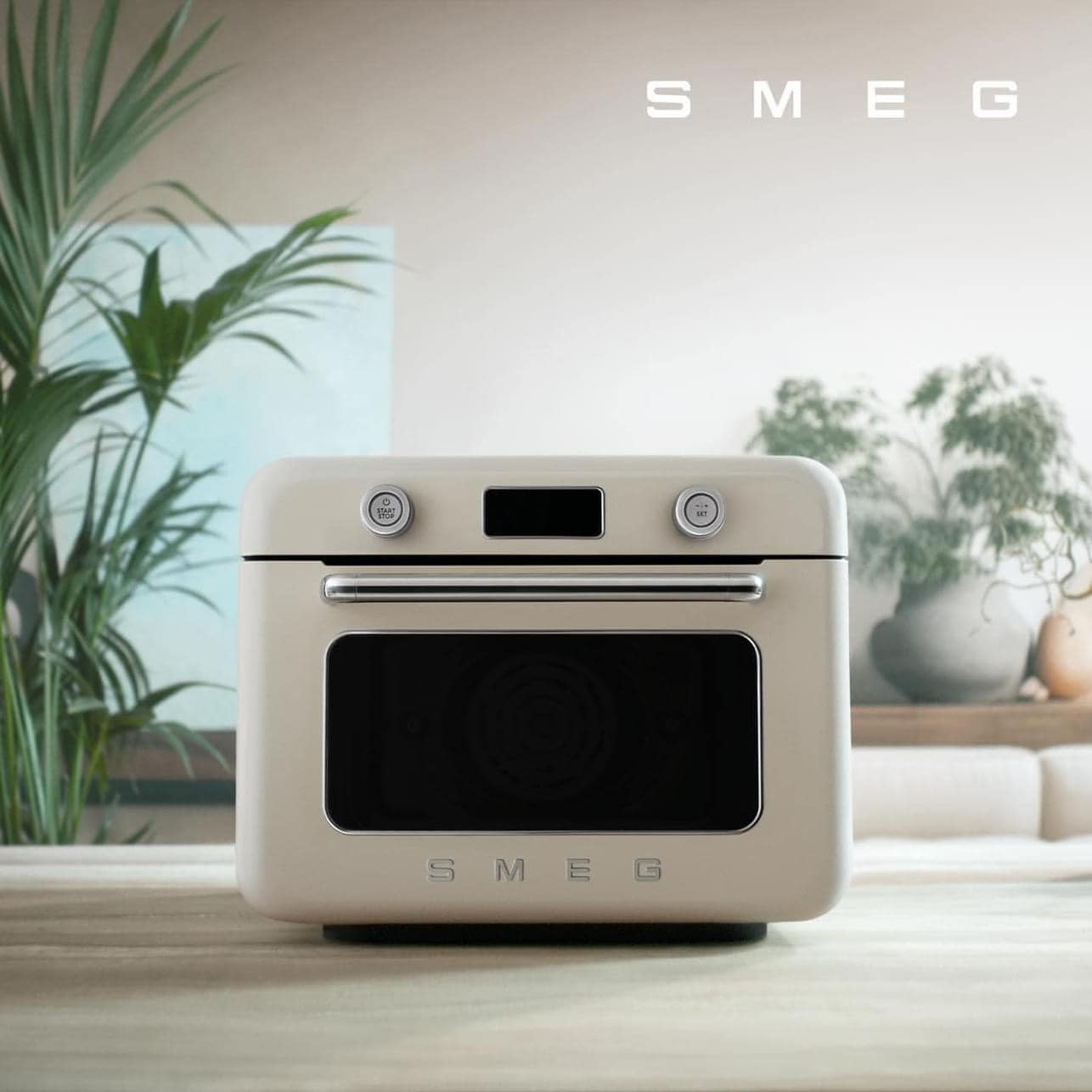LÒ NƯỚNG KÈM HẤP SMEG COF01CREU MÀU KEM Hàng chính hãng