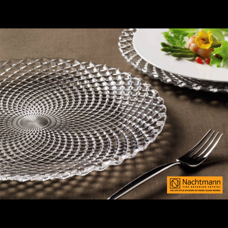 Bộ 2 đĩa pha lê Nachtmann Rumba 32cm - Sản xuất tại Đưc - Hàng chính hãng