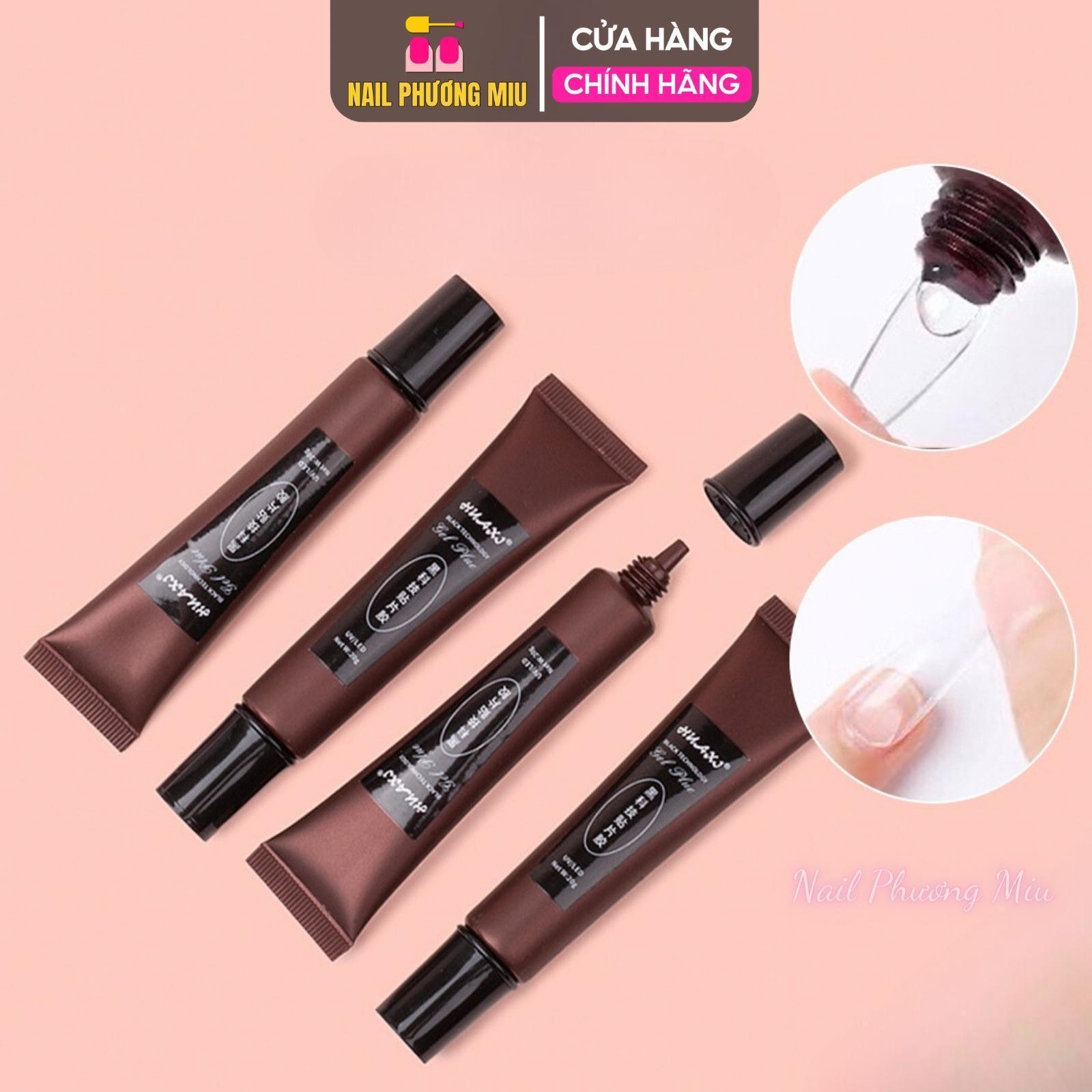 Keo Dán Móng Úp Huaxi Tuýp 20g, Chất Gel Trong Suốt Làm Nail Mùi Thảo Mộc, Đa Năng Định Hình Và Đính Đá Nail Phương Miu