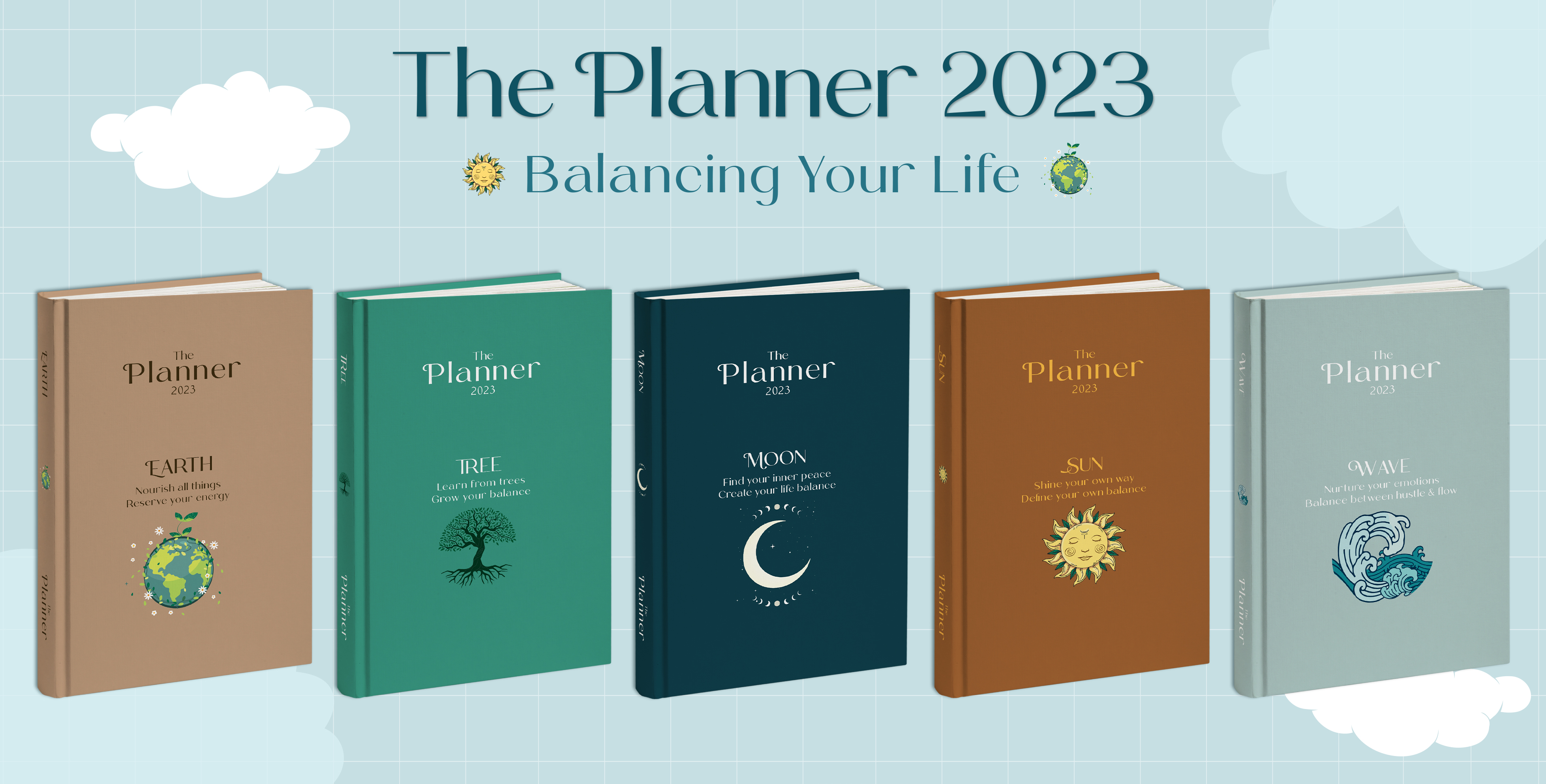 Cá Chép - Sổ Planner 2023  - WAVE: Nurture your emotions - Balance between hustle &amp; flow