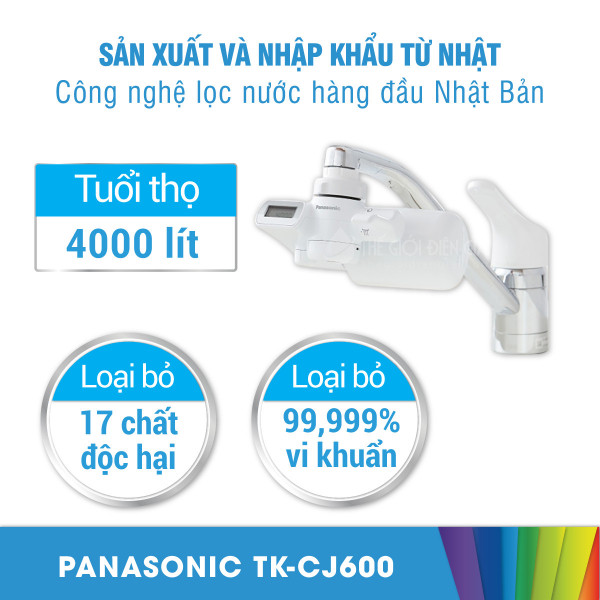 Máy lọc nước tại vòi Panasonic TK-CJ600 nhập khẩu Nhật Bản  - Hàng chính hãng