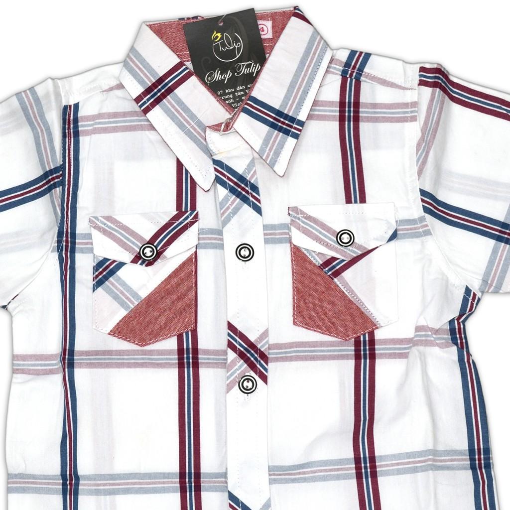 Áo sơ mi sọc bé trai