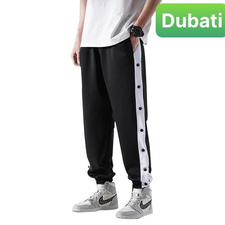 QUẦN JOGGER THỂ THAO NAM NỮ UNISEX CHẤT NỈ DÀY DA CÁ ỐNG SUÔNG RỘNG 7 CÚC BẤM THỜI TRANG THU ĐÔNG HOT TREND - DUBAI F