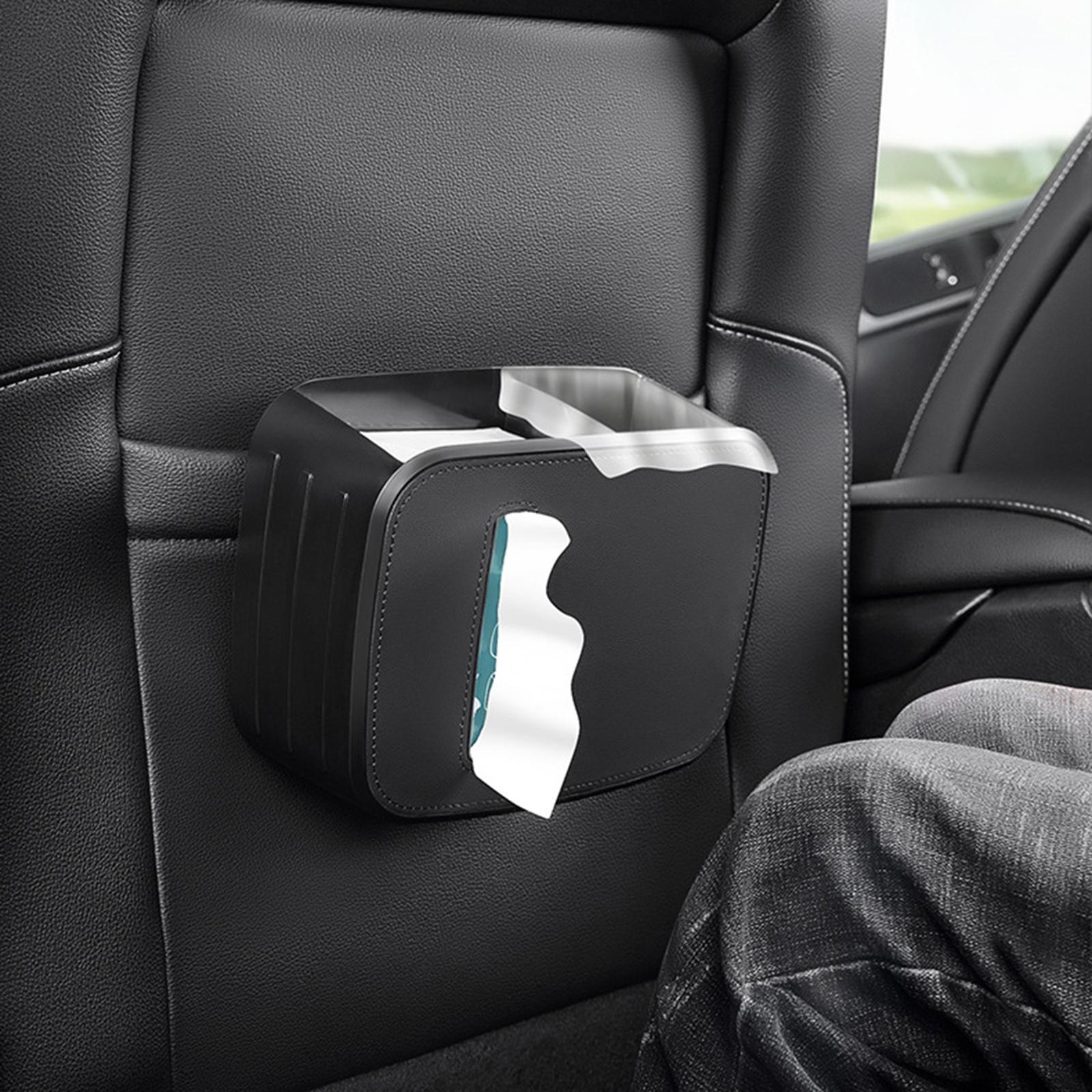 Holder Car Carrying Tissue Box PU Leather for Car Back Seat