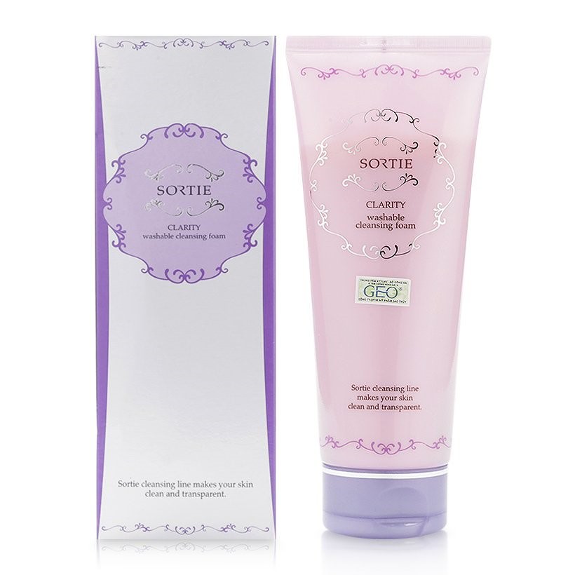 Sữa Rửa Mặt Keo Ong Làm Trắng Da Sorite Clarity Washable Cleansing Foam Geo