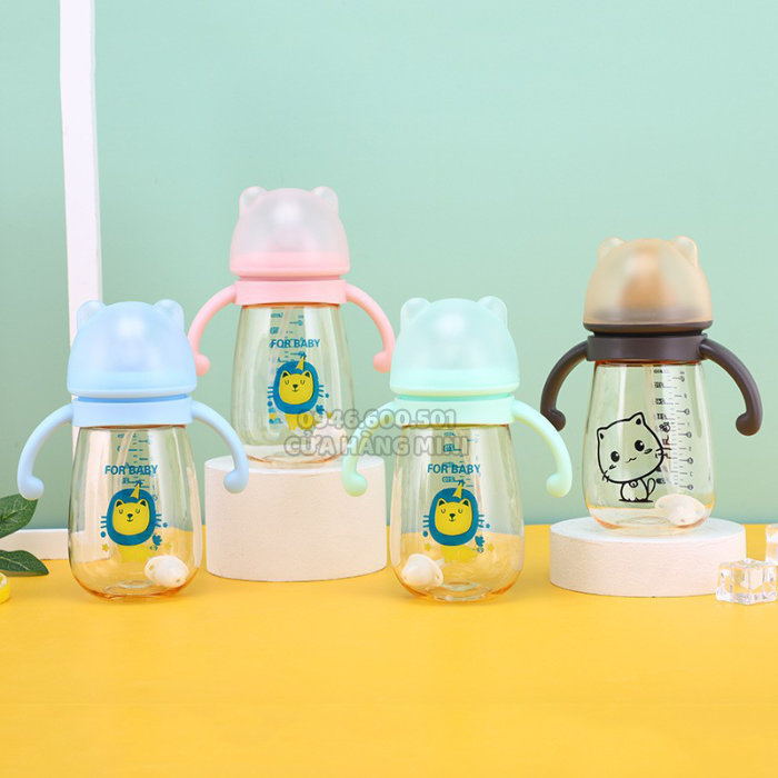 Bình Sữa Chống Sặc Tập Uống Nước PPSU 240ml