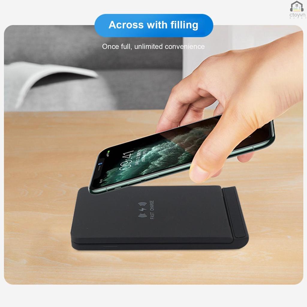 Đế sạc nhanh không dây 15W/10W/7.5W/5W cho iPhone 11 X XR S10e Note 10