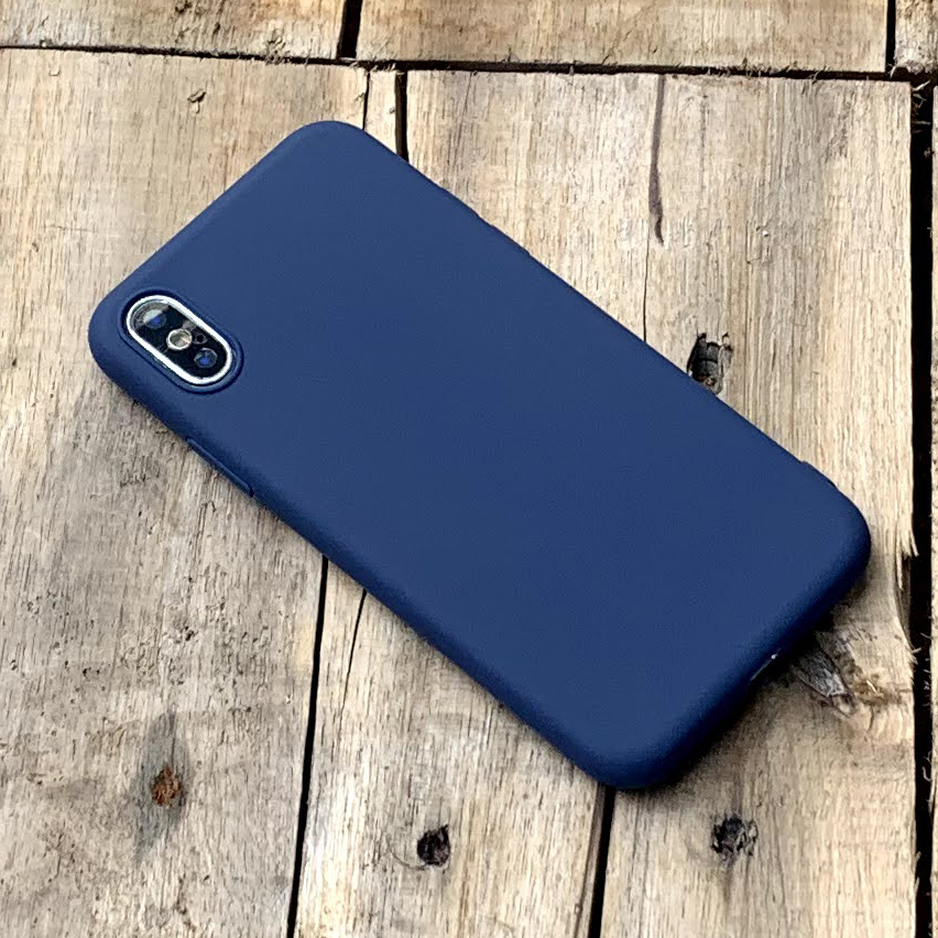 Ốp lưng dẻo mỏng màu xanh dương dành cho iPhone X / XS - Hàng chính hãng