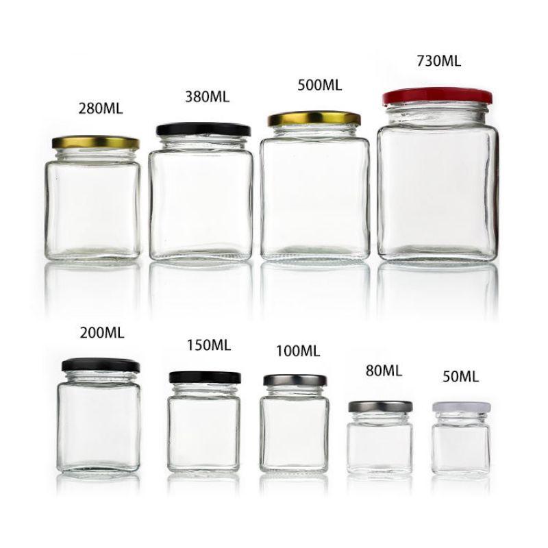 HŨ THỦY TINH VUÔNG 100ML NẮP THIẾC ĐỰNG ĐỒ ĐA NĂNG