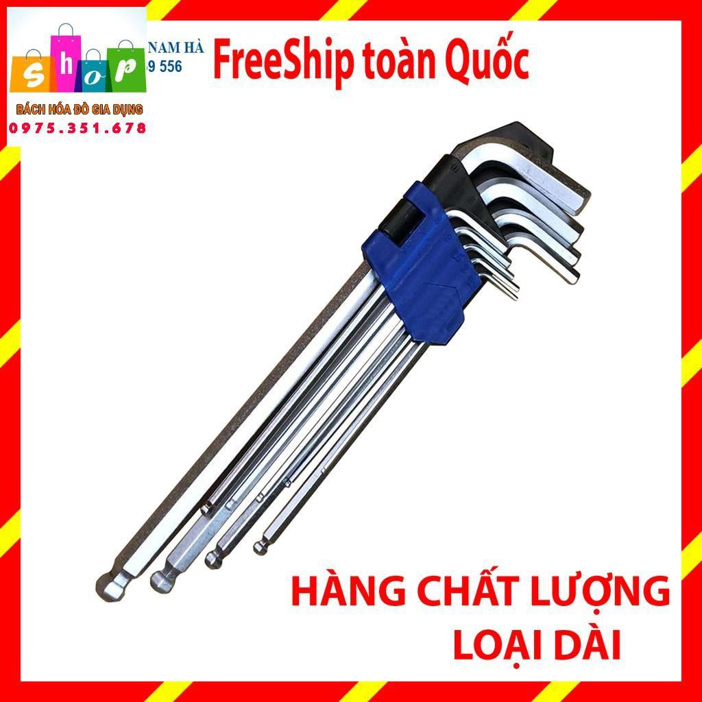 Bộ lục giác đầu bi, đầu hoa thị đa năng 9 món / bộ lục lăng / bo luc giac / bộ lục giác xịn / bộ lục giác