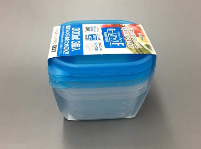 Bộ 3 hộp nhựa bảo quản thực phẩm Nakaya 300ml - Made in Japan