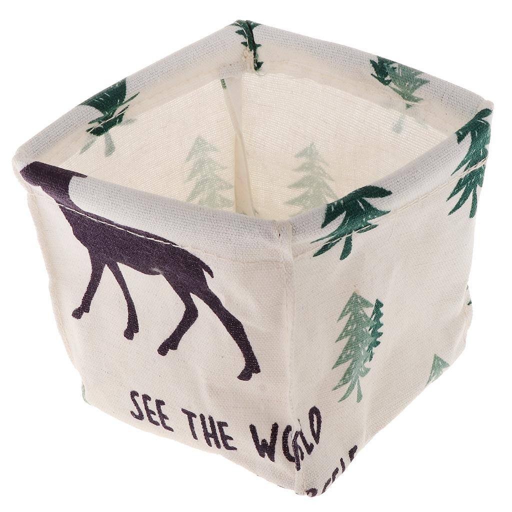 Foldable Storage Bin, Toys Snacks Container Basket, Desktop Organizer