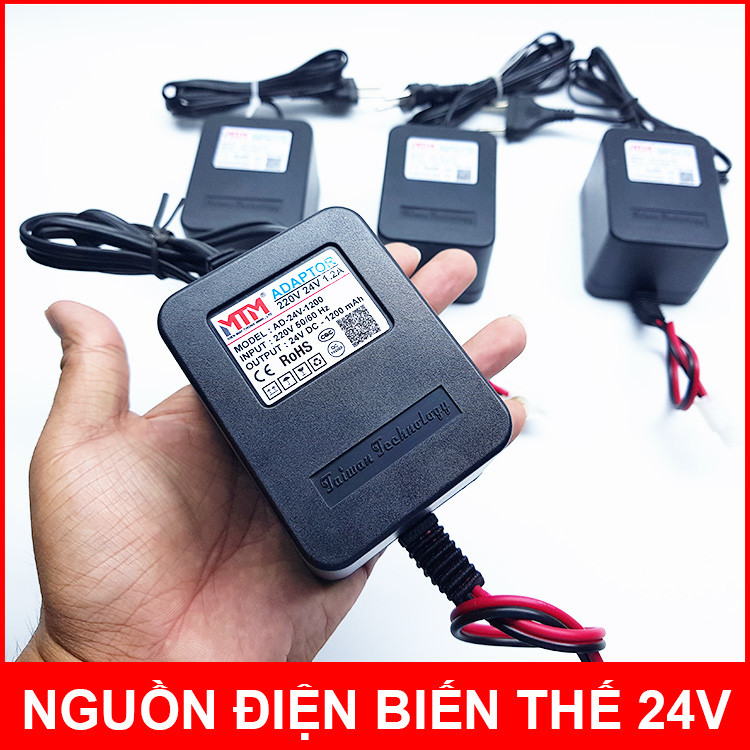 Nguồn điện adaptor biến thế máy phun sương lọc nước RO 220V 24V 1.2A MTM chính hãng