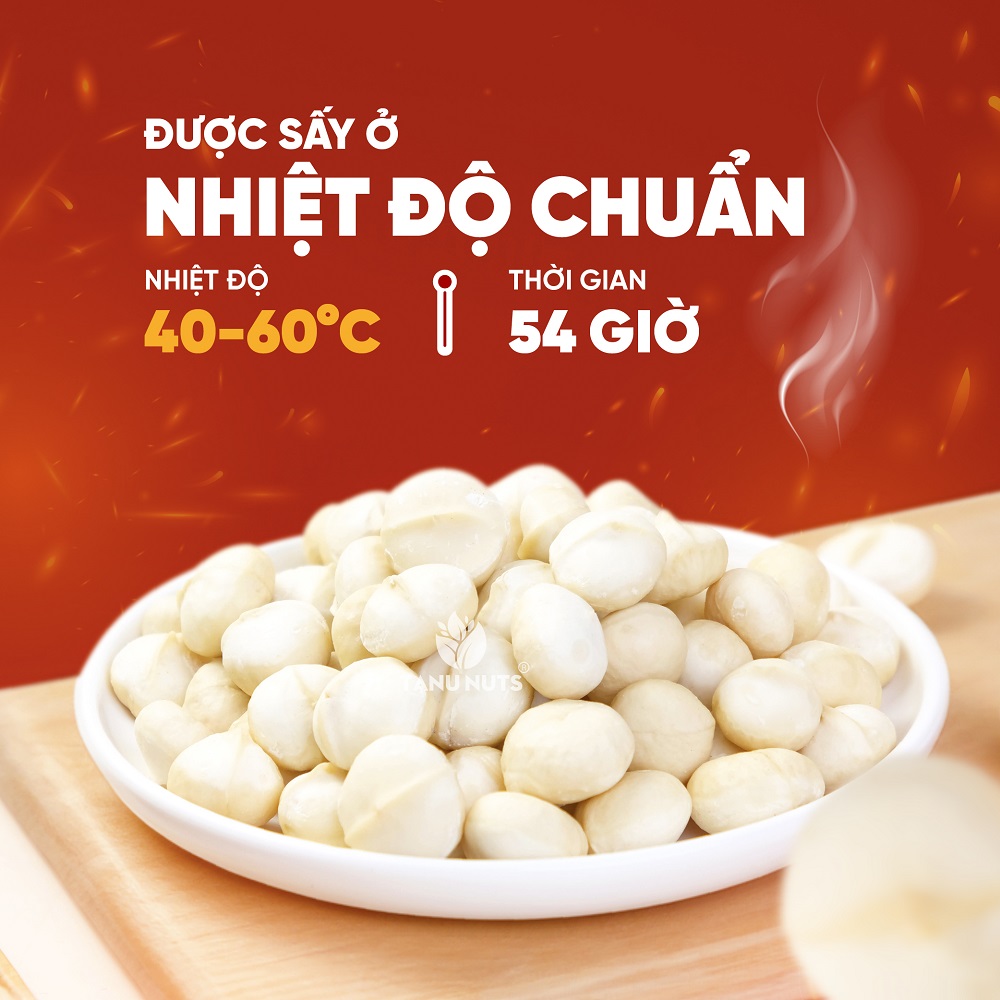 Hạt macca tách vỏ TANU NUTS, mắc ca nhân Tây Nguyên hạt ngũ cốc tốt cho bà bầu
