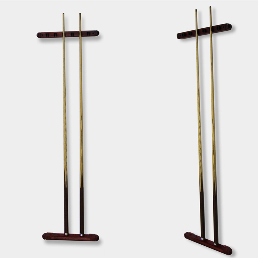 Giá đỡ bi-a bằng gỗ cứng treo tường với 6 lỗ