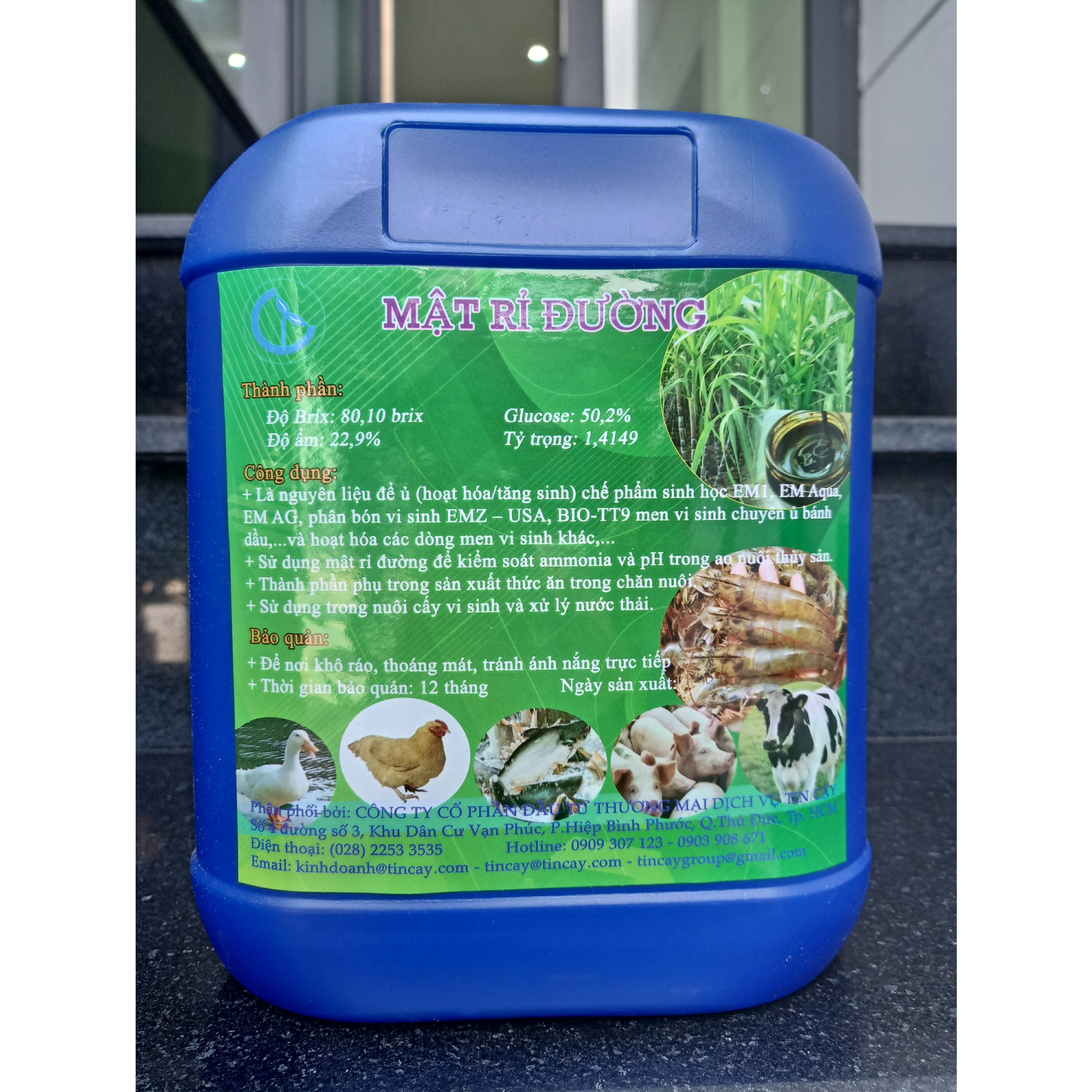 Mật rỉ đường ủ phân bón - Mật đường can 5 Lít