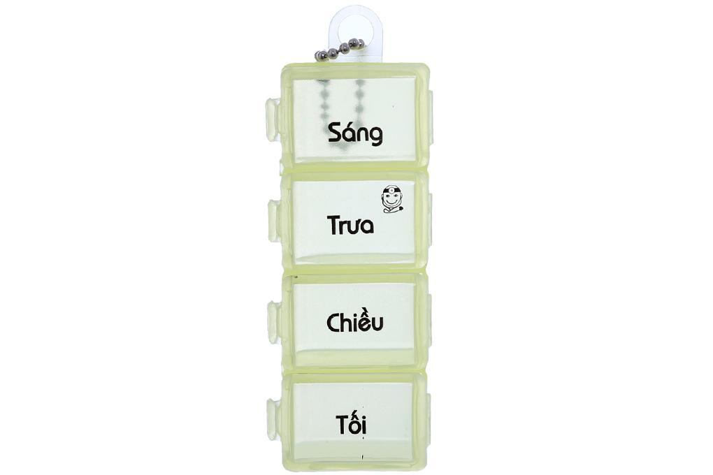 Bộ 2 hộp chia thuốc 4 ngăn theo buổi tiện dụng (Giao màu ngẫu nhiên)