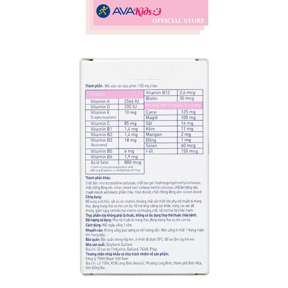 Viên uống Elevit bổ sung vitamin và khoáng chất 30 viên