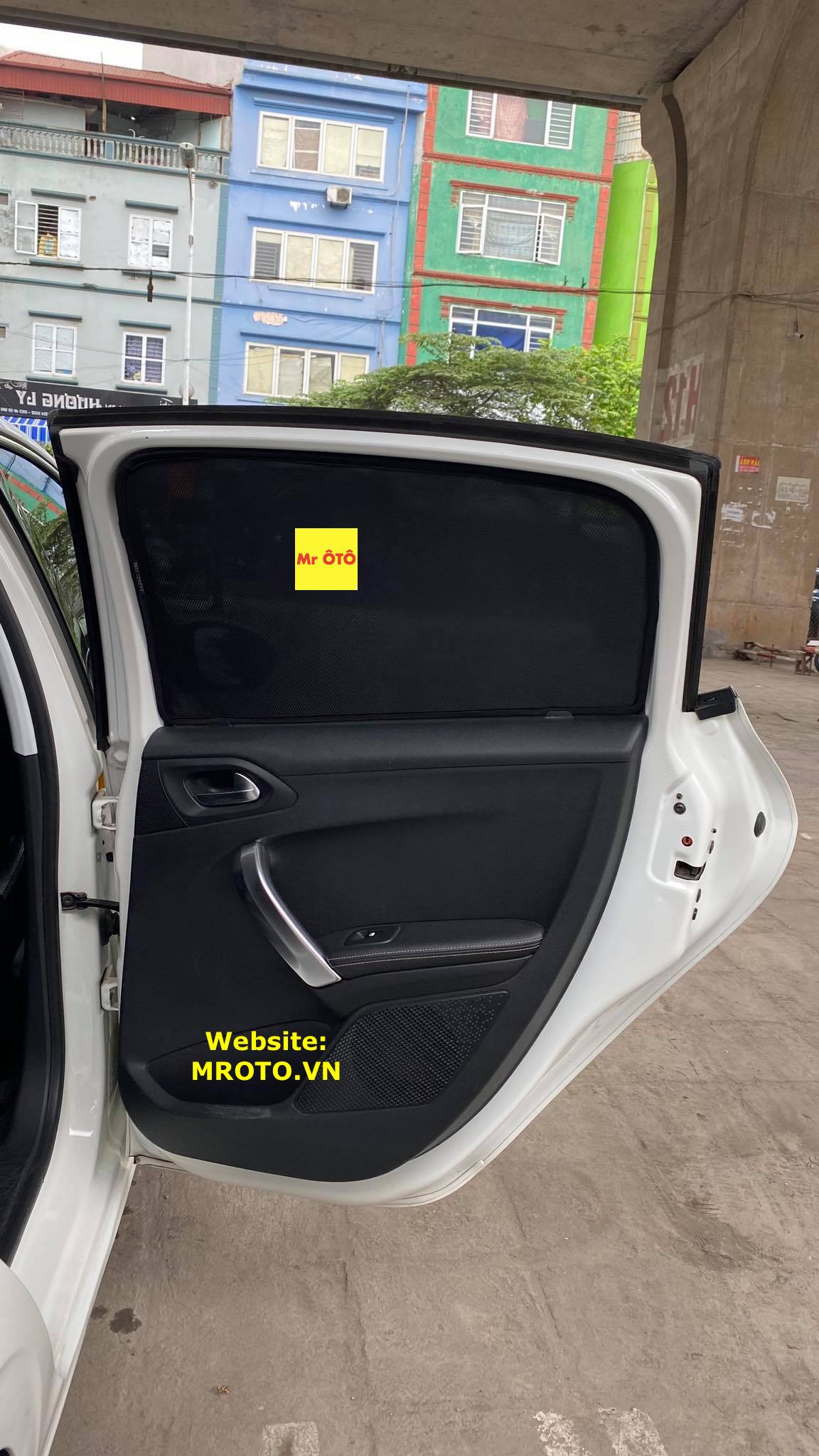 Rèm Che nắng xe Peugeot 208 loại 1 có hút nam châm, Vải dày dặn, chống nắng tuyệt đối