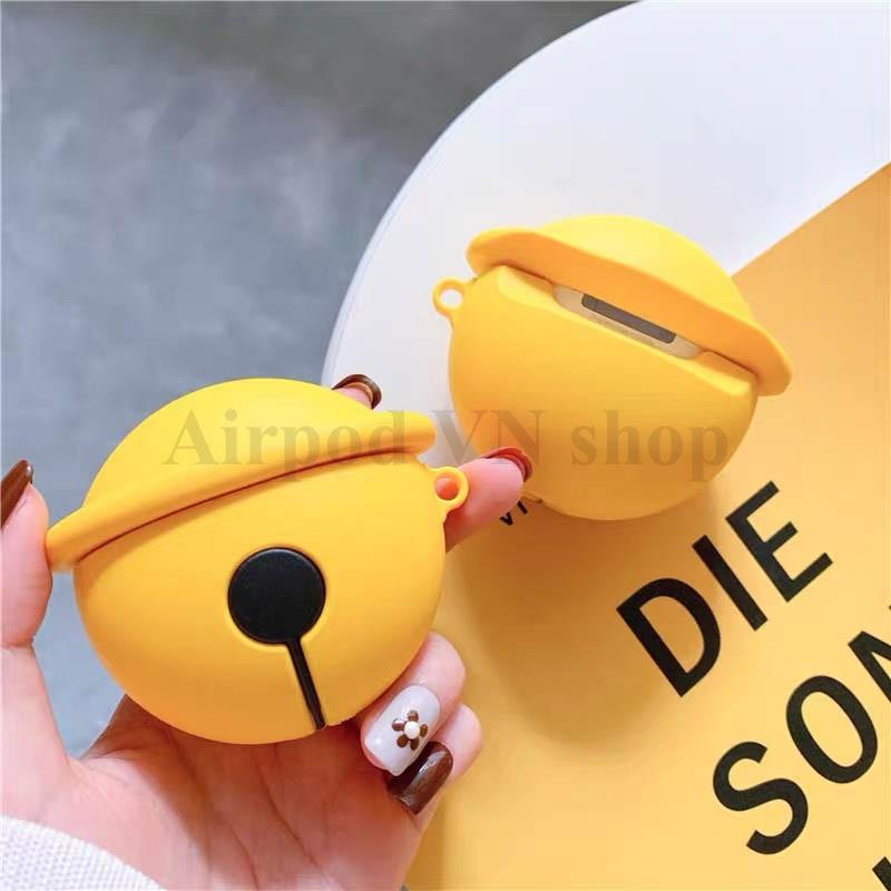 Bao Case Ốp dành cho Airpods 1/2, Airpods Pro Chuông doremon cao cấp