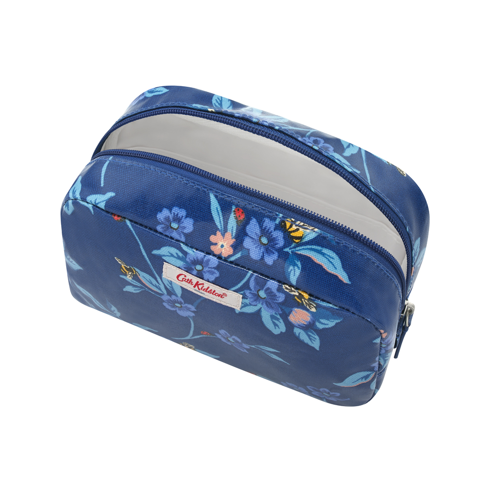 Túi mỹ phẩm Cath Kidston họa tiết Greenwich Flowers size lớn ( Classic Cosmetic Case Greenwich Flowers )