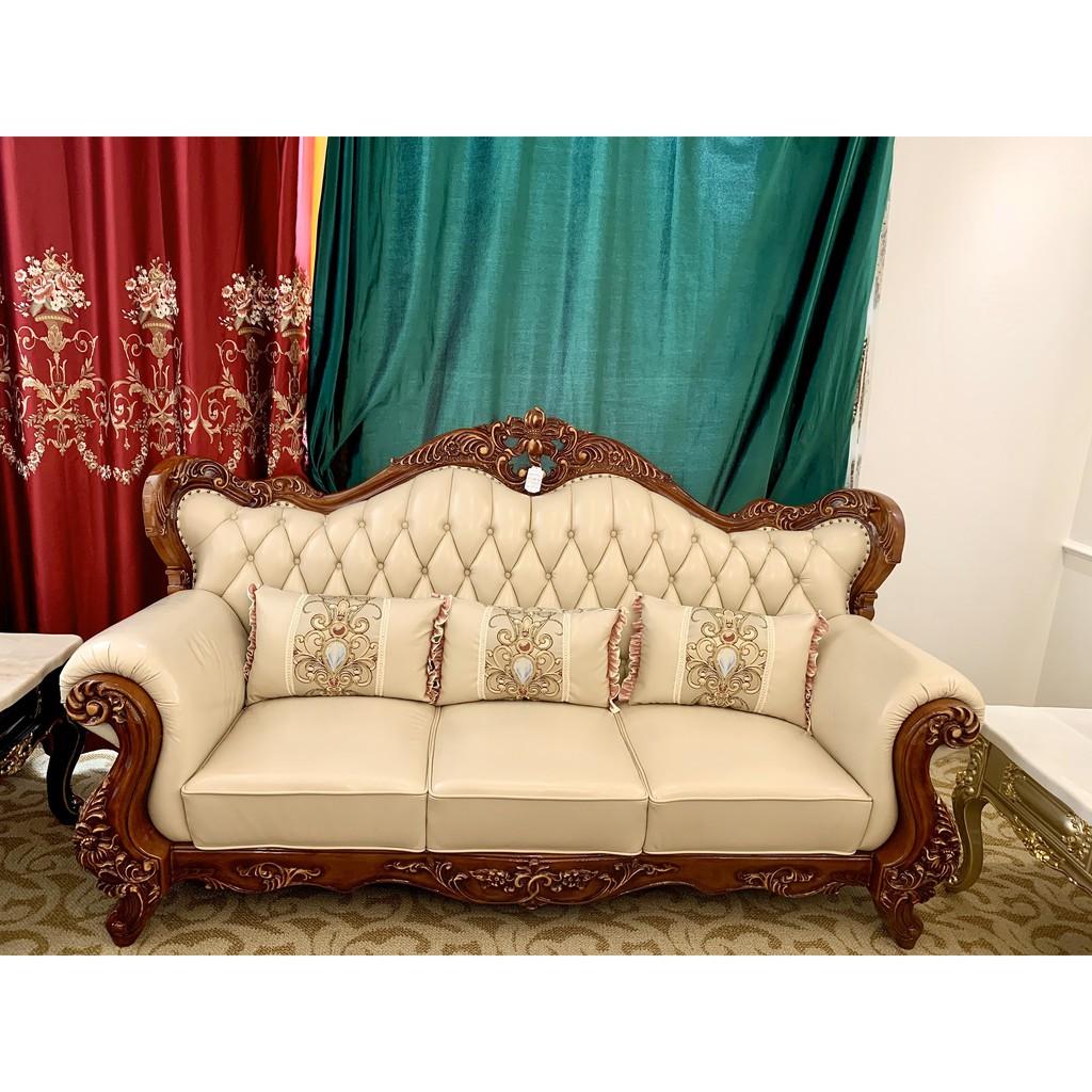 Bộ SOFA mang phong cách Tân Cổ Điển đậm chất Châu Âu SOFA-19906-NAUTRANG kiến tạo không gian quý tộc cho phòng khách