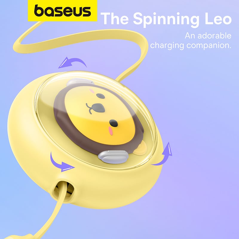 Cáp Sạc Nhanh Đa Năng Baseus Leo Retractable Charging Cable 3-in-1 USB to M+L+C 3.5A 1.1m - Hàng chính hãng