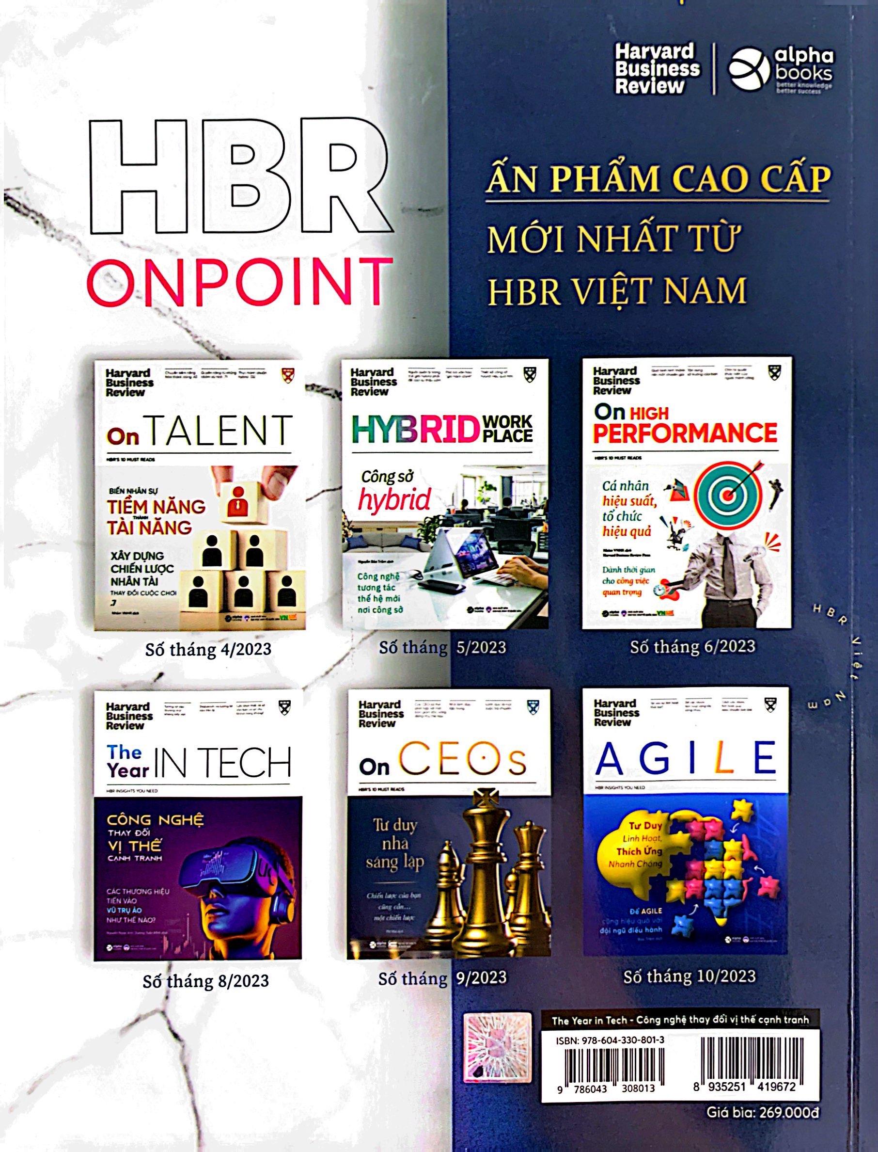 HBR - The Year In Tech - Công Nghệ Thay Đổi Vị Thế Cạnh Tranh