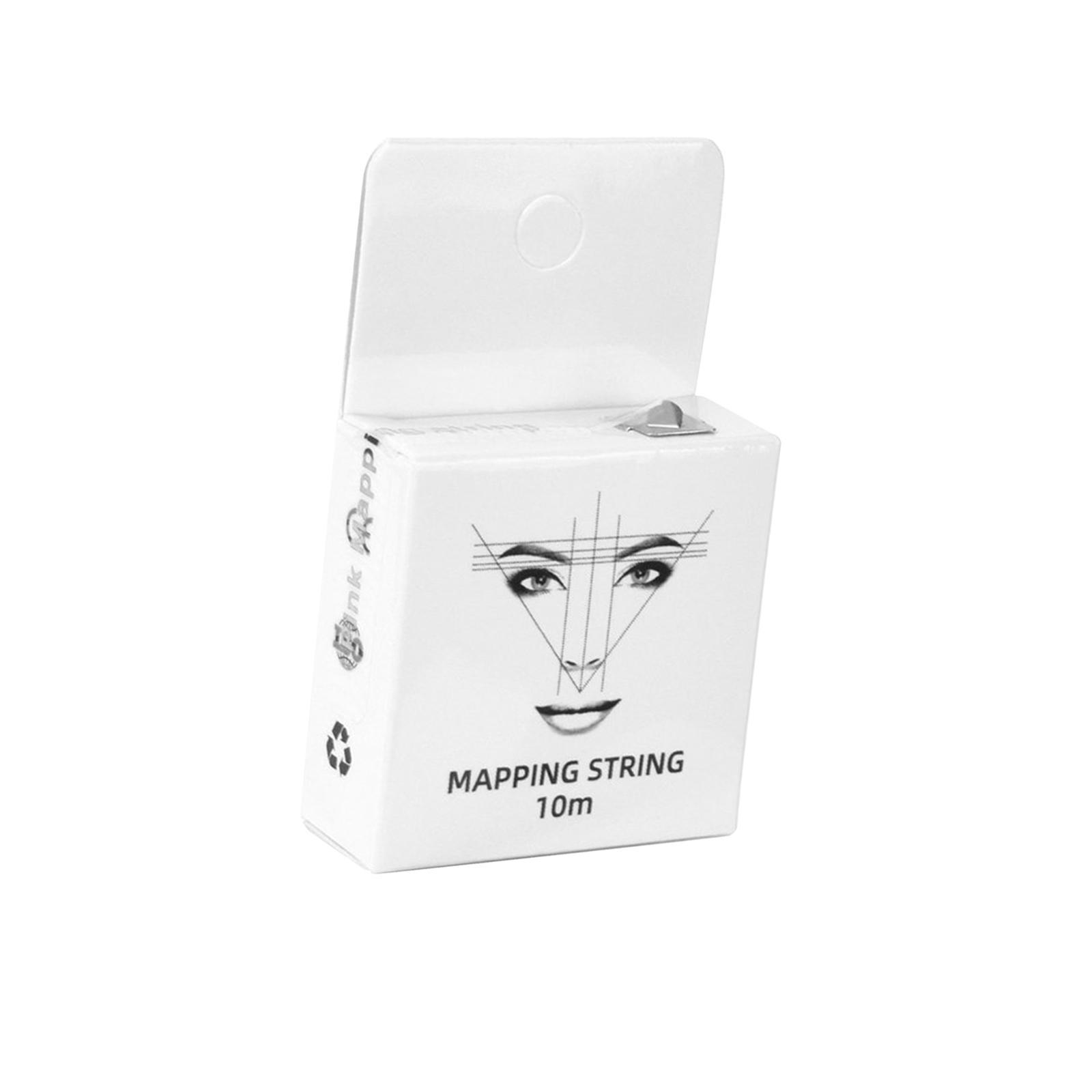 White Eyebrow Mapping String Eyebrow and Lips Positioning Mapping Line
