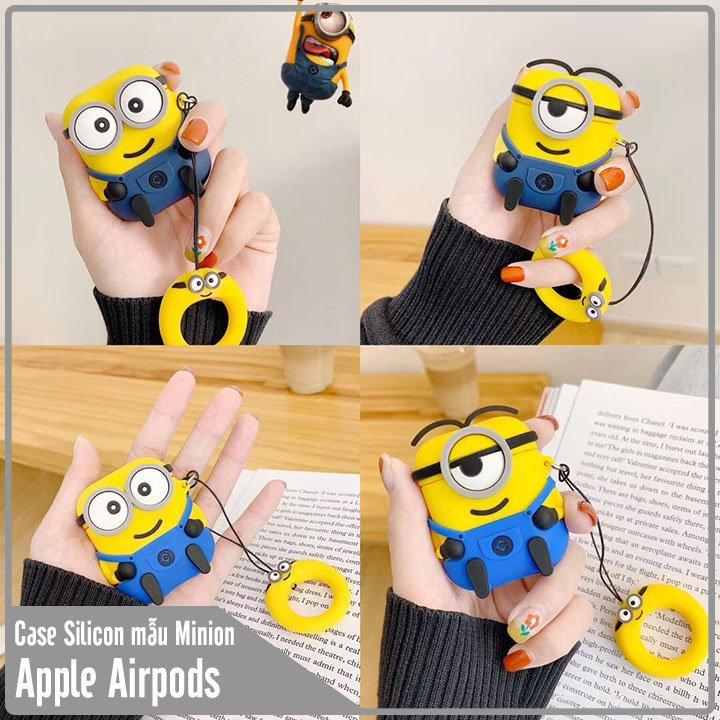 Túi silicon cho tai nghe Airpods hình MINION nhựa dẻo