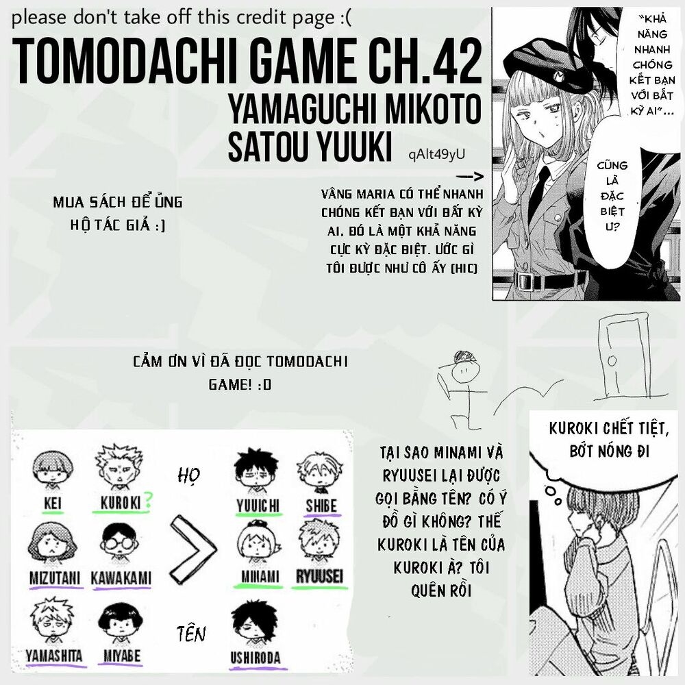 Tomodachi Game Chapter 42 - Trang 42