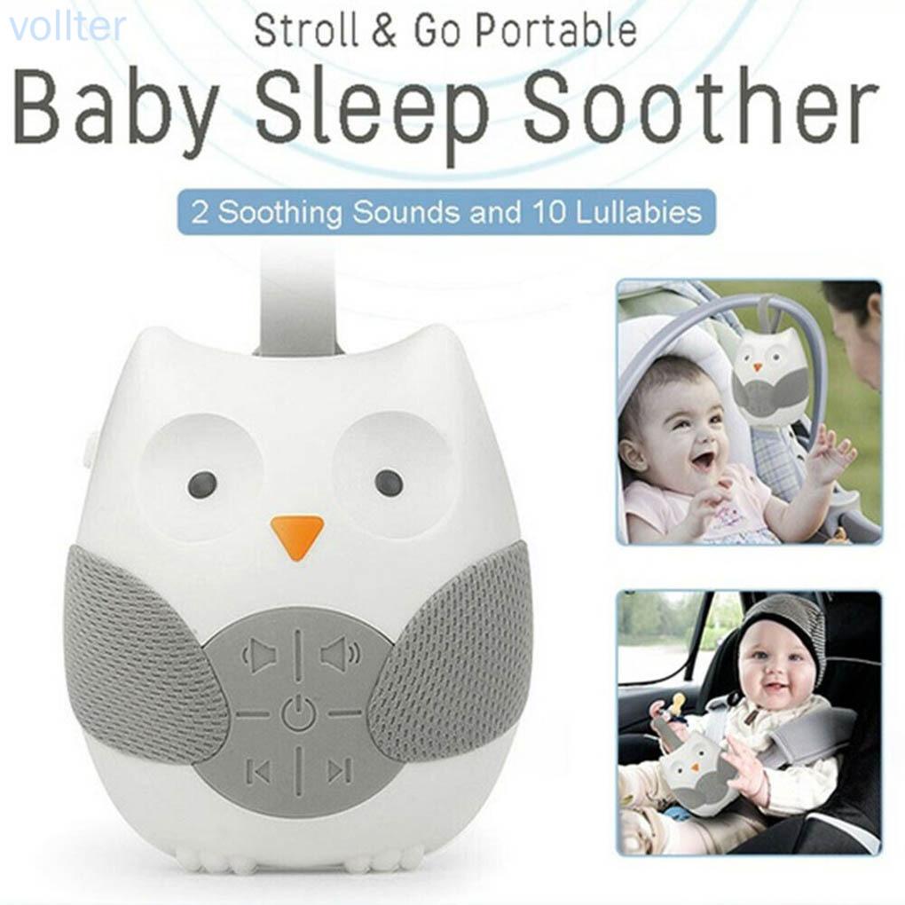 White Noise Player Portable Sleep Sound Machine Soothing Music Player for Baby Room Stroller -VOLLTER