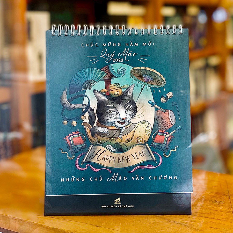 Lịch Nhã Nam - Những chú mèo văn chương -  Happy New Year Quý Mão 2023