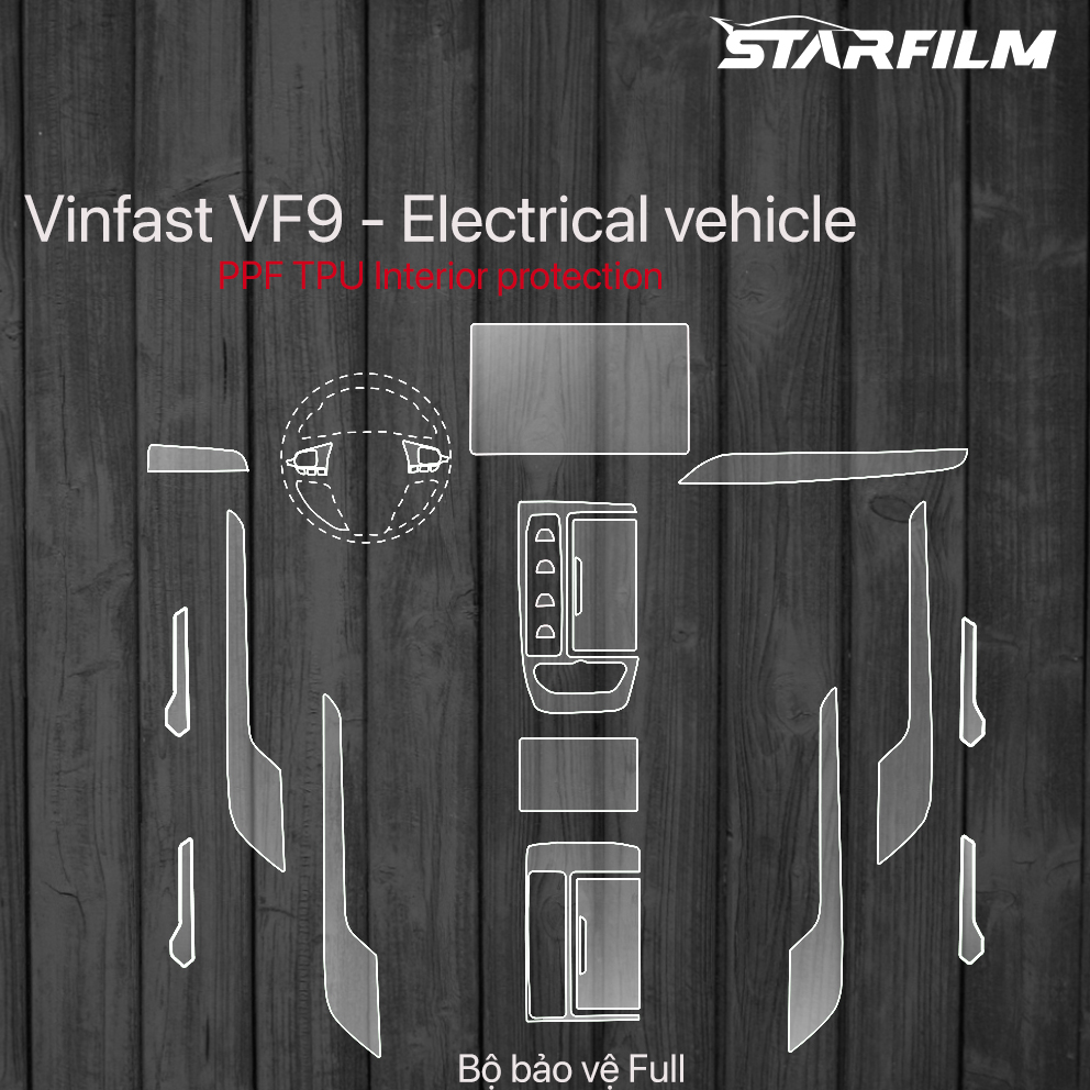 VINFAST VF9 PPF TPU bảo vệ nội thất STARFILM