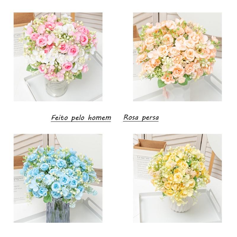 Bó Hoa Hồng Giả Cầm Tay Trang Trí Tiệc Cưới