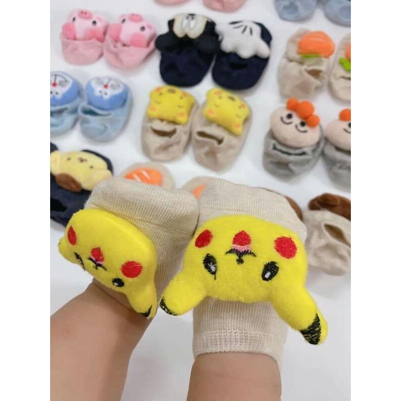 Tất vớ gấu dâu cho bé gái size 1-5 tuổi dày dặn xinh xắn