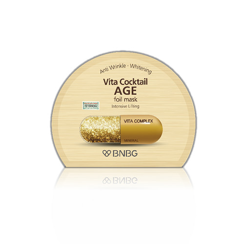 Combo 10 Mặt nạ thiếc chống lão hóa, nâng cơ mặt BNBG Vita Cocktail Age Foil Mask 30ml x 10