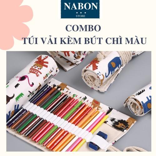 COMBO Túi Vải Kèm Bút Chì Màu 24/36/48