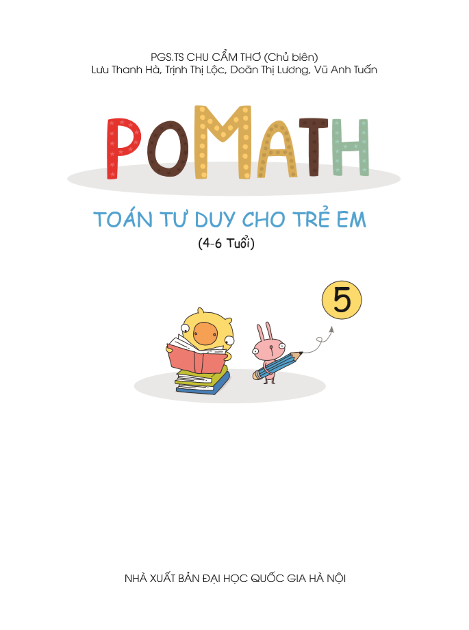 Sách POMath – Toán Tư Duy Cho Trẻ Em 4-6 Tuổi Tập 5
